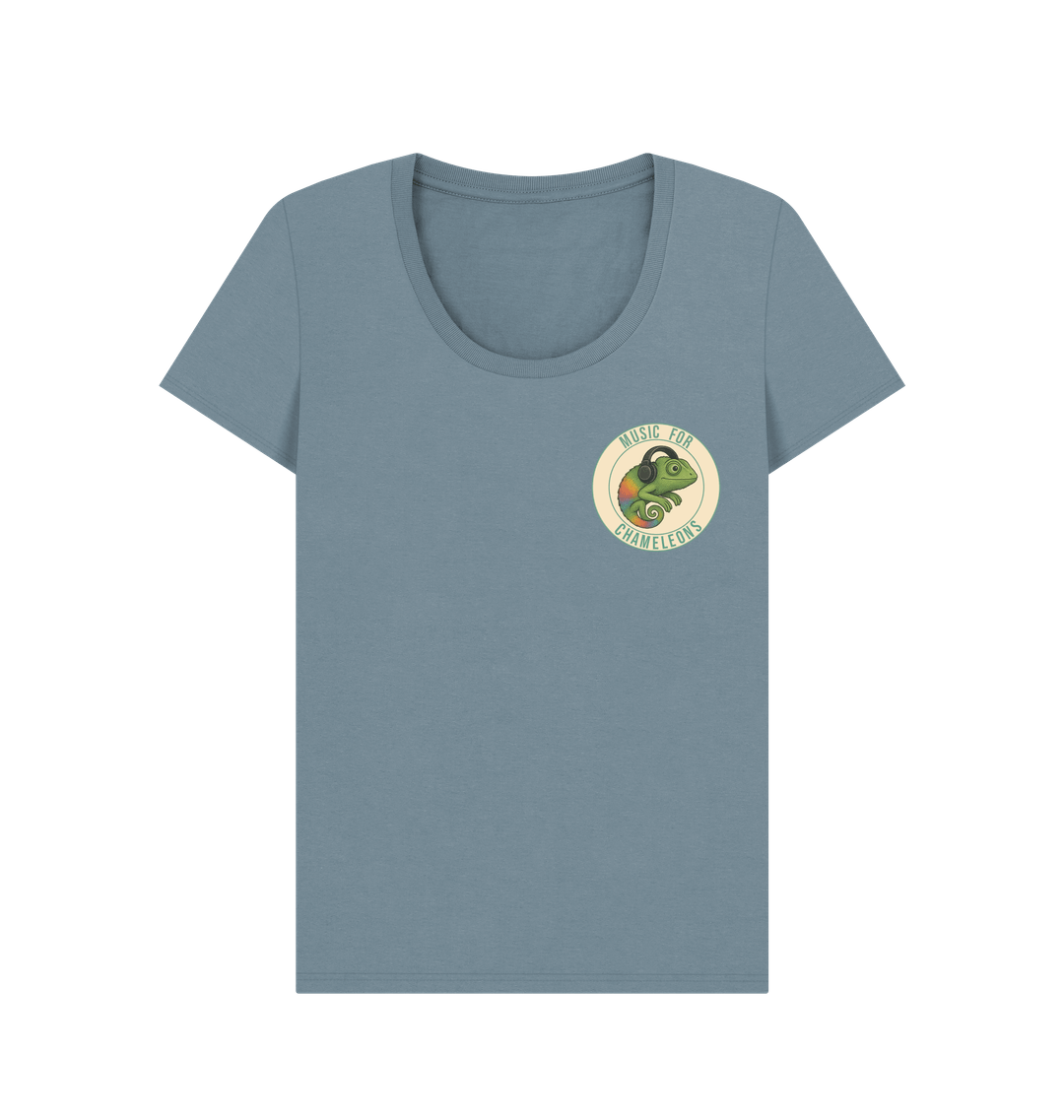 Stone Blue Printed T-shirt