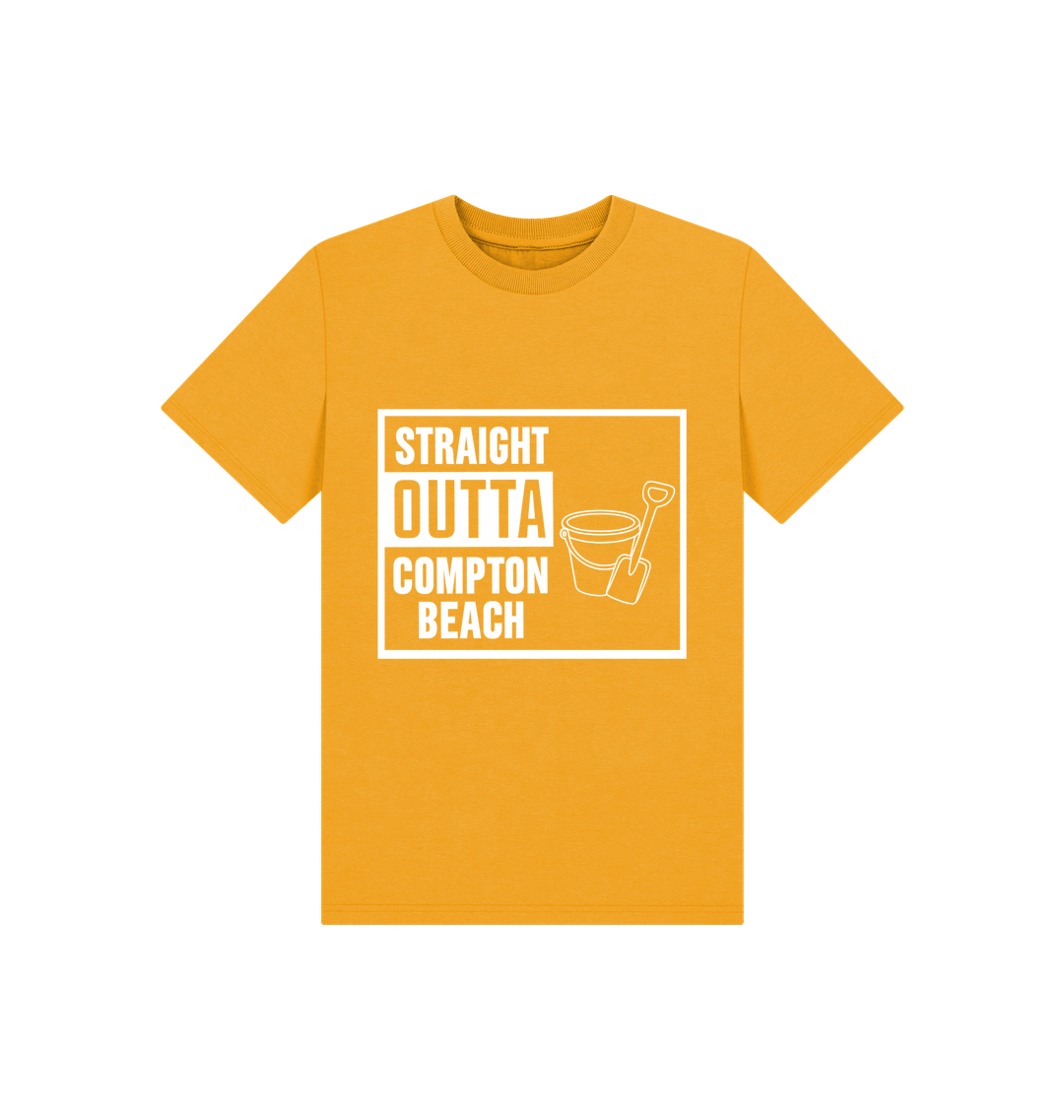 Mustard Printed Kids T-Shirt