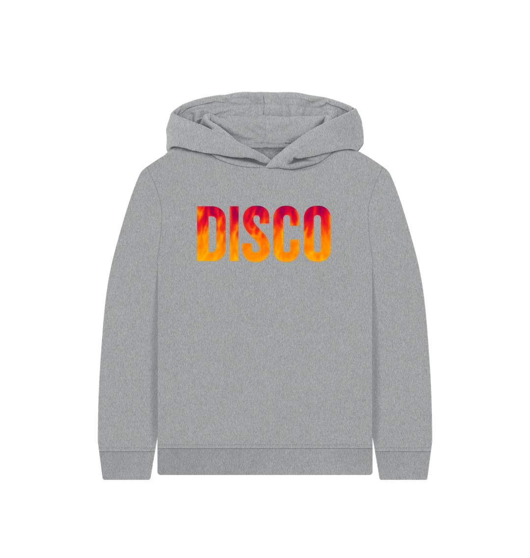 Athletic Grey Printed Kids Hoodie