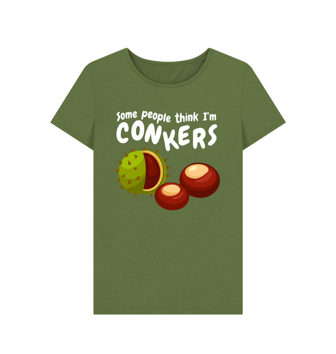 Khaki Printed T-shirt Front