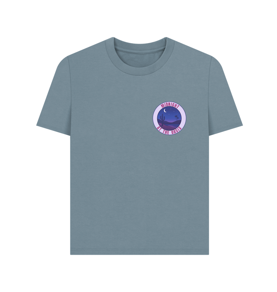 Stone Blue Printed T-shirt