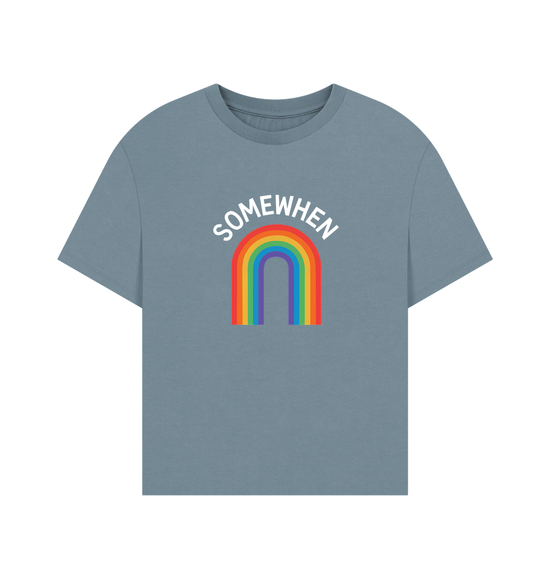Stone Blue Printed T-shirt