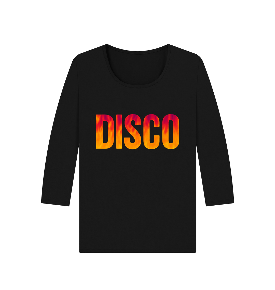 Black Printed Long Sleeve T Shirt