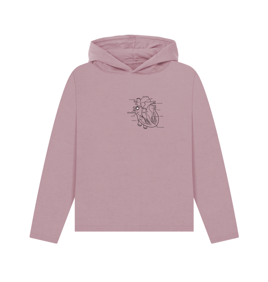 Mauve Printed Hoody