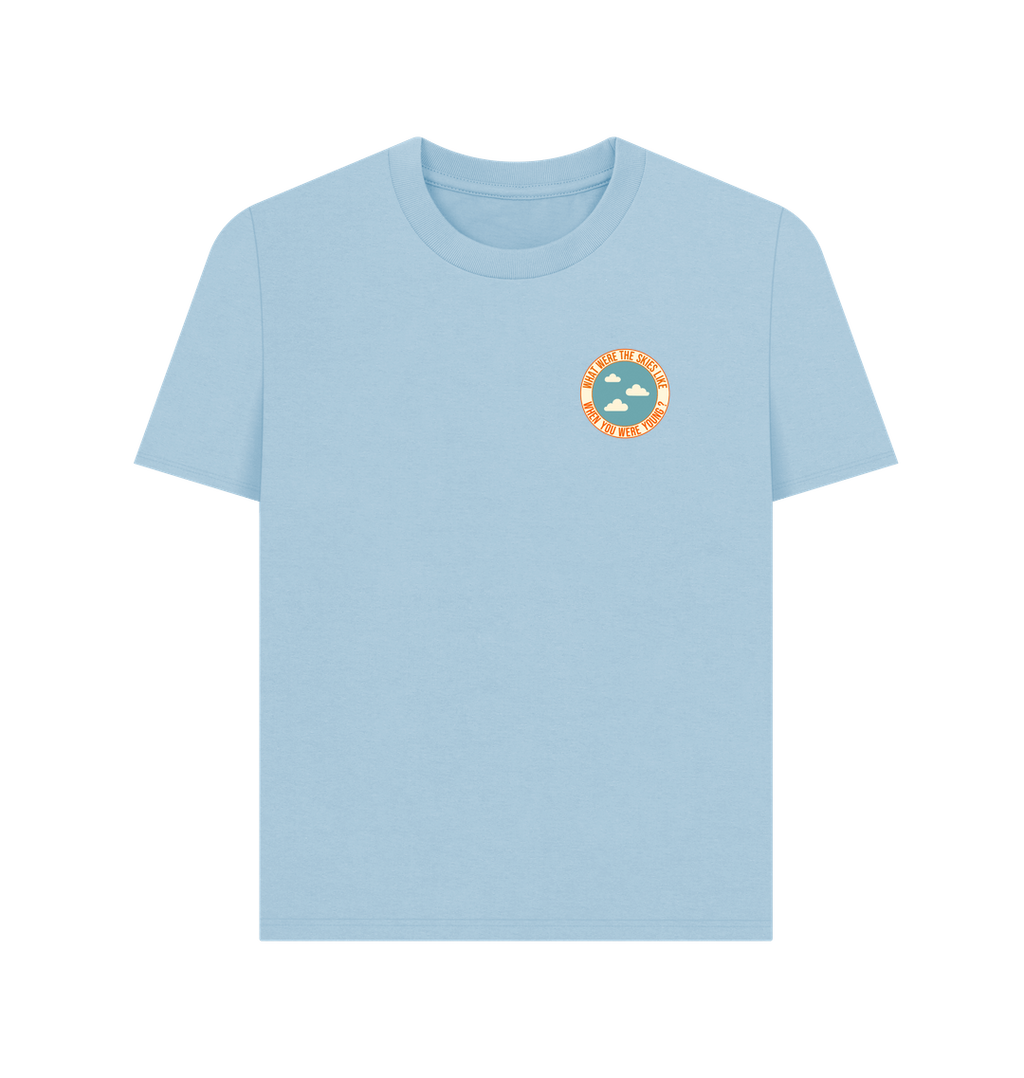 Milky Blue Printed T-shirt