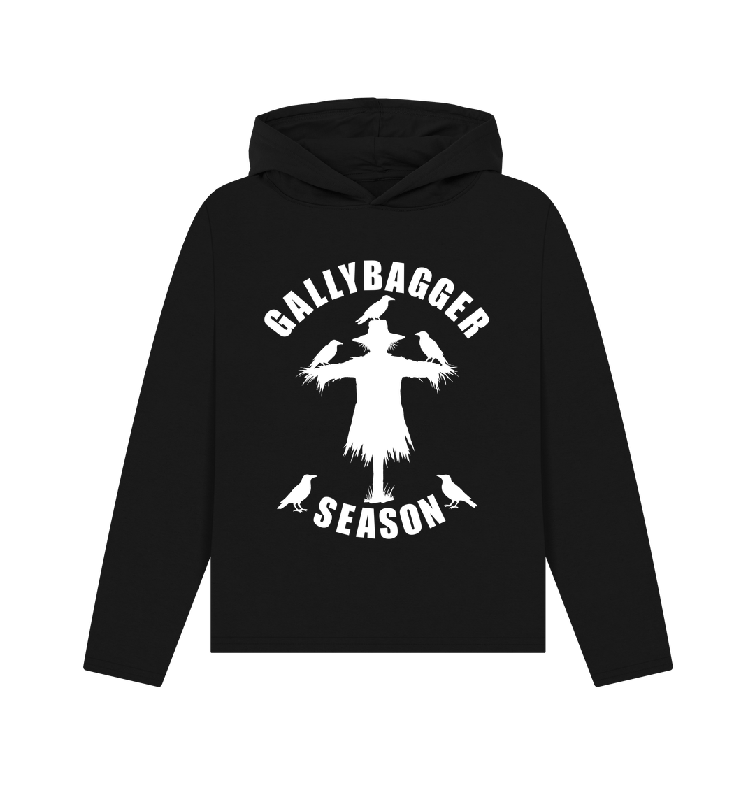 Black Printed Hoody Front