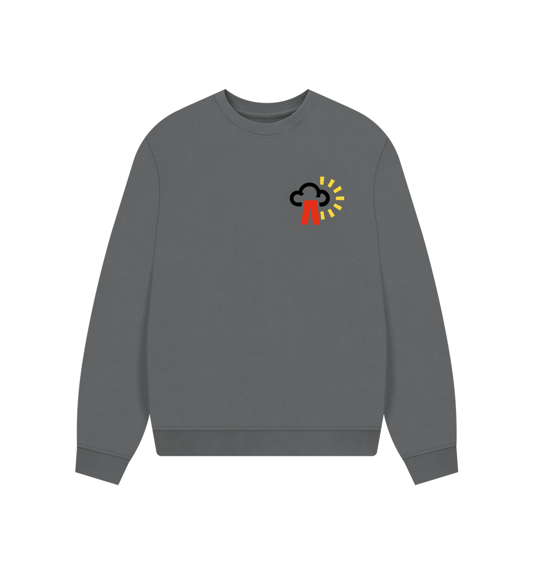 Slate Grey Printed Sweater
