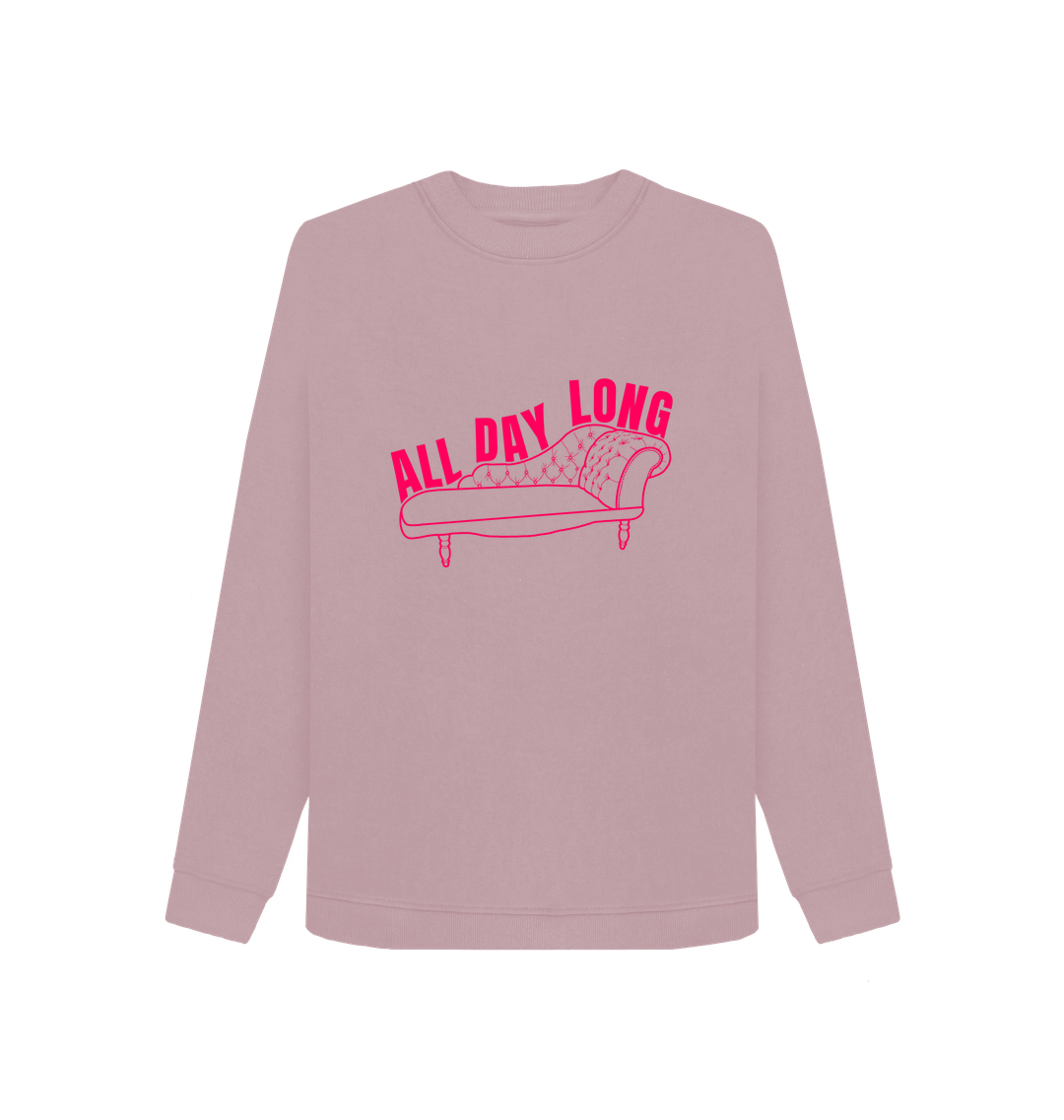 Mauve Printed Sweater