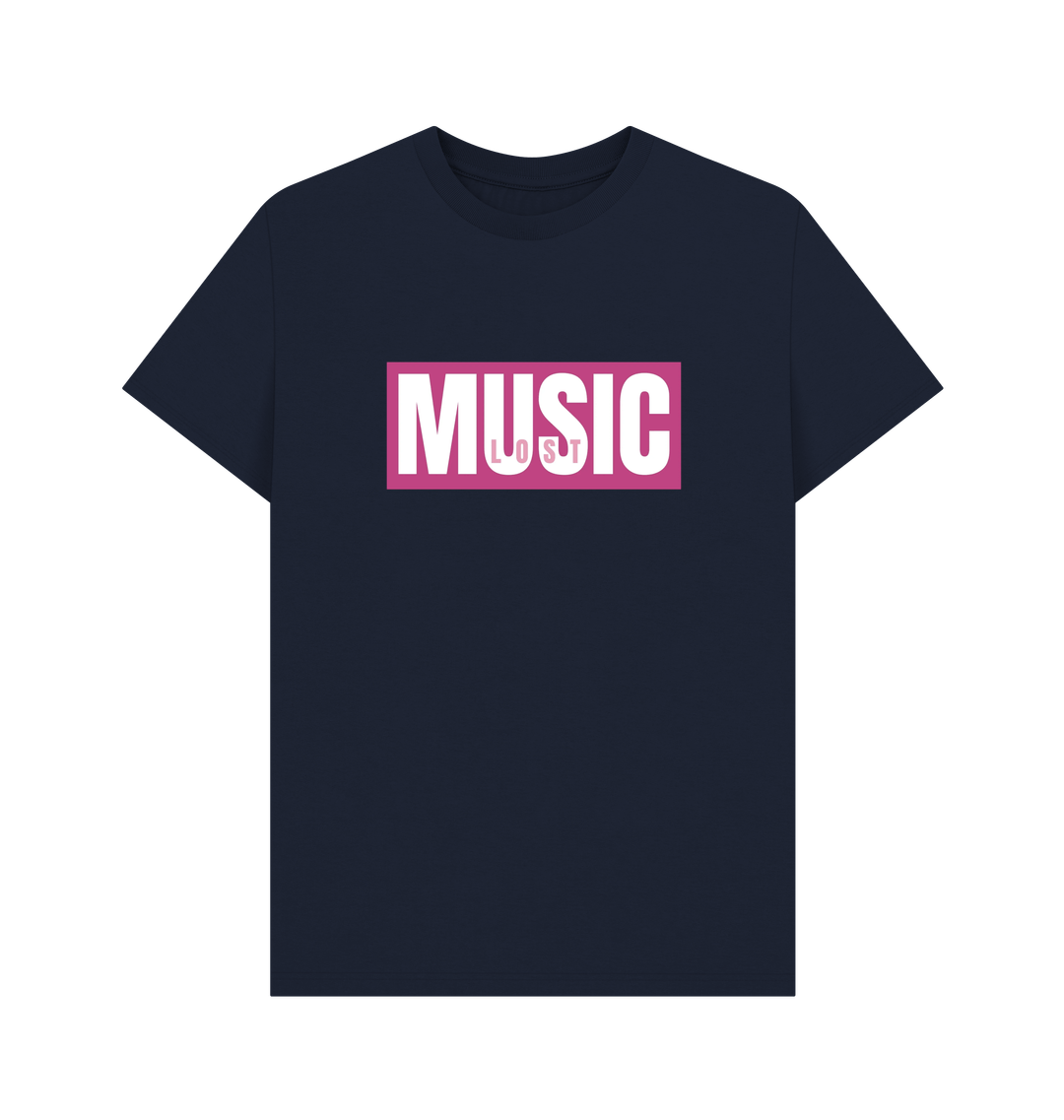 Navy Blue Printed T-shirt