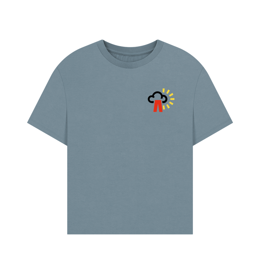 Stone Blue Printed T-shirt