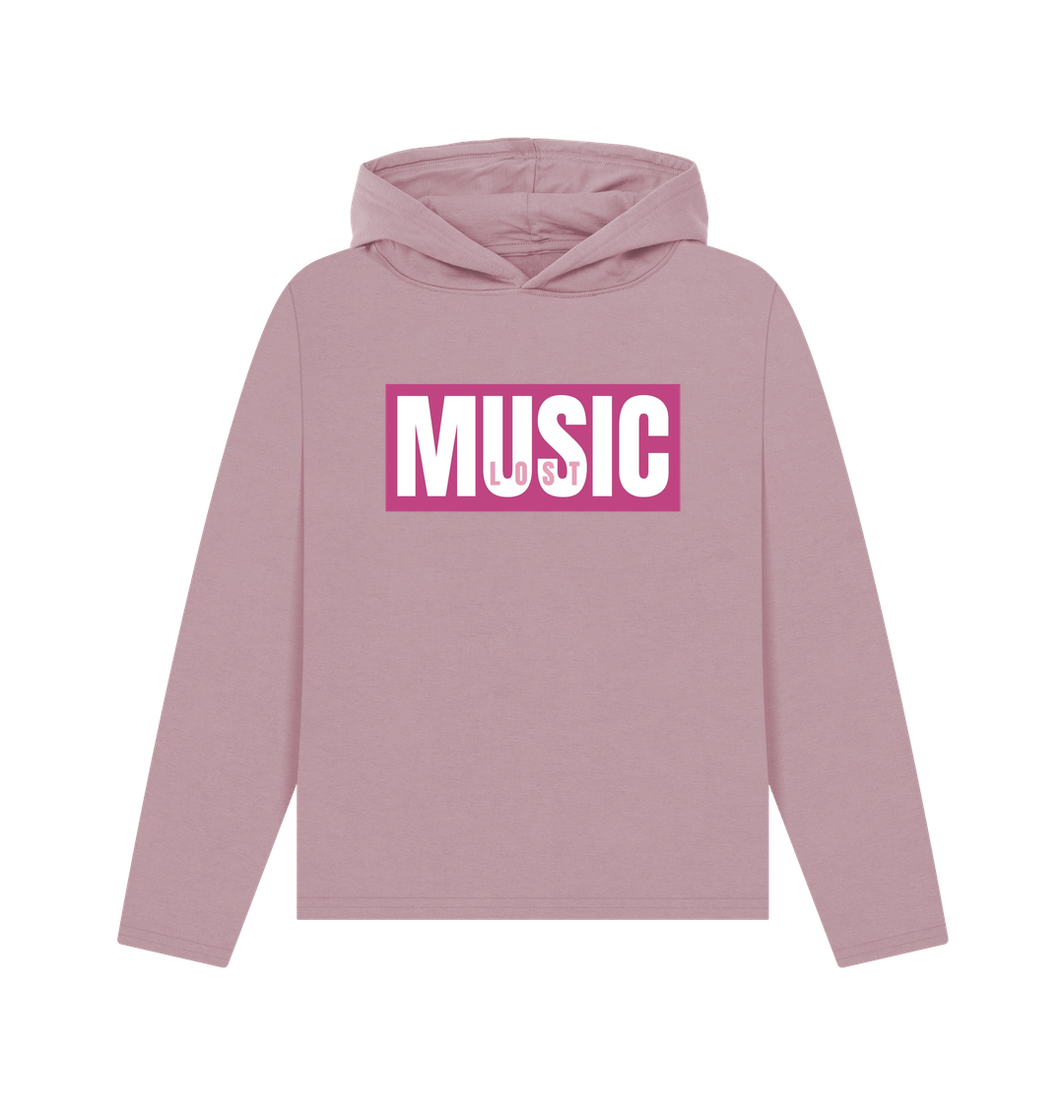 Mauve Printed Hoody