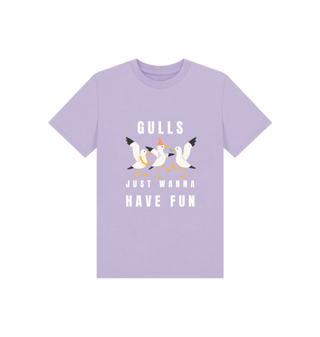 Soft Lilac Printed Kids T-Shirt