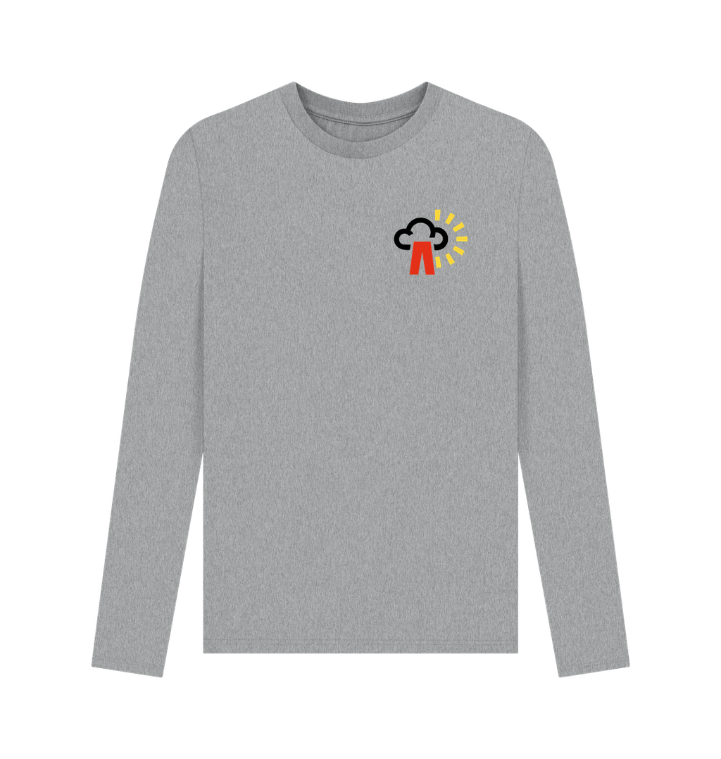 Athletic Grey Printed Long Sleeve T Shirt