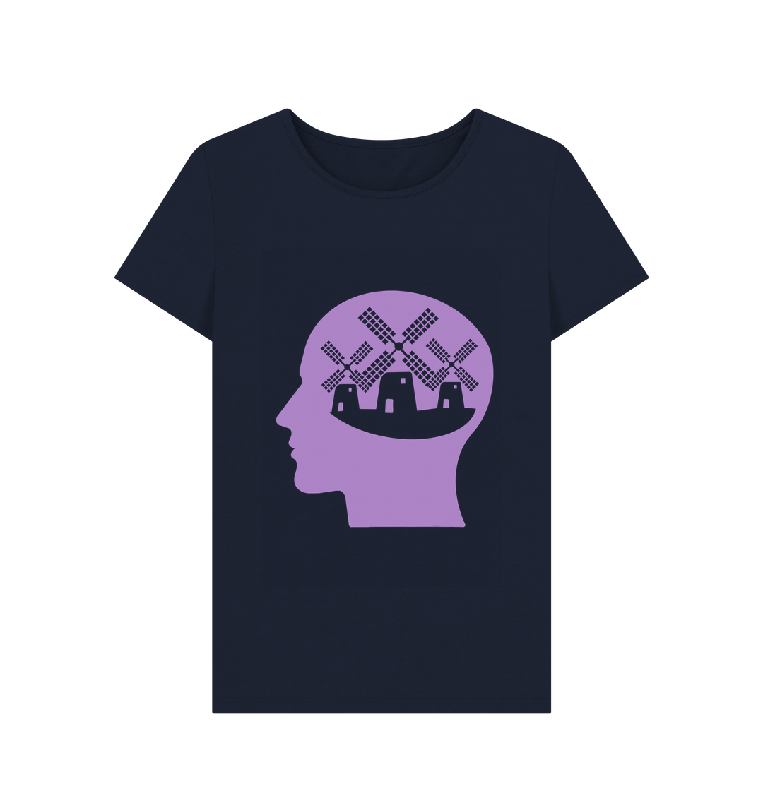 Navy Blue Printed T-shirt