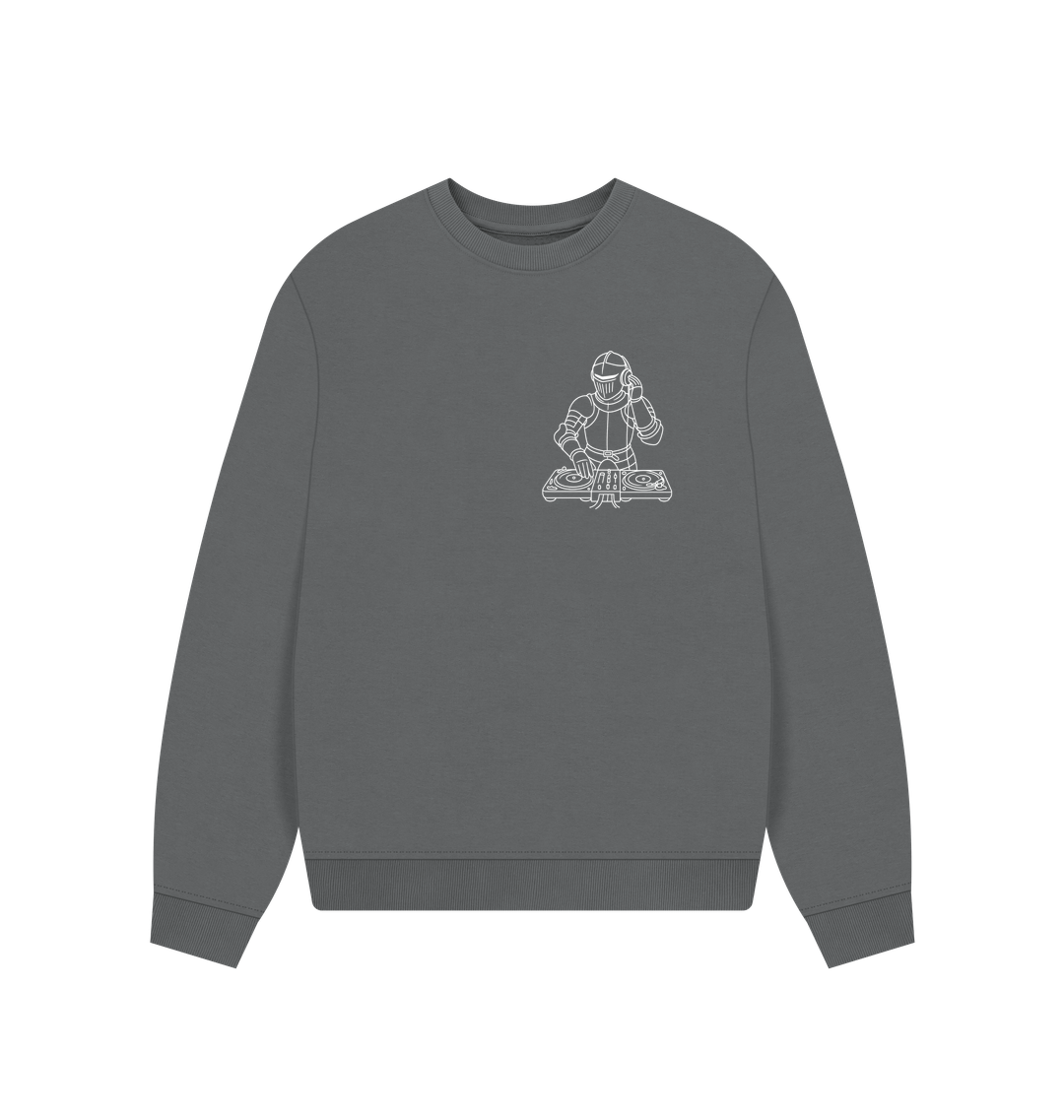 Slate Grey Printed Sweater