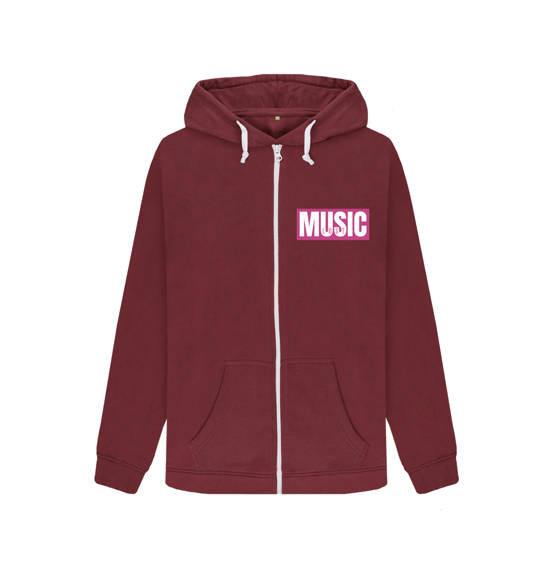 Red Wine Zip hoody