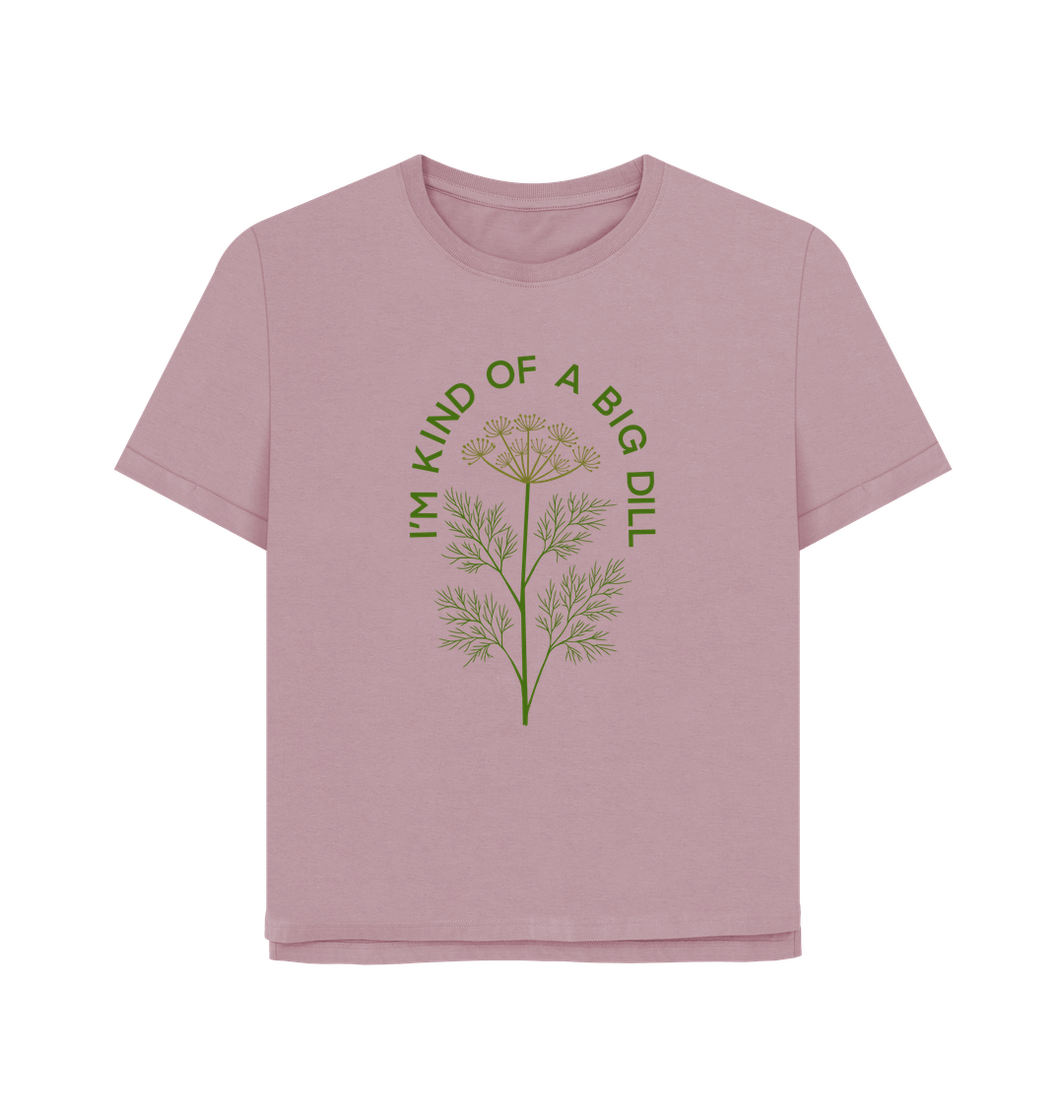 Mauve Printed T-shirt Front