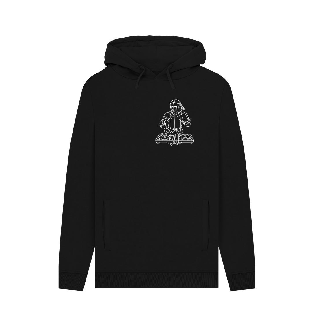 Black Printed Hoody