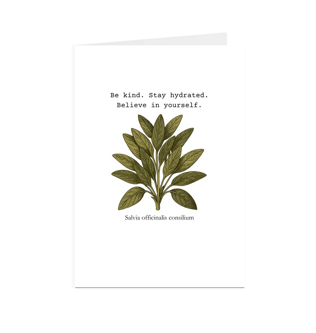 White Printed Greetings Cards