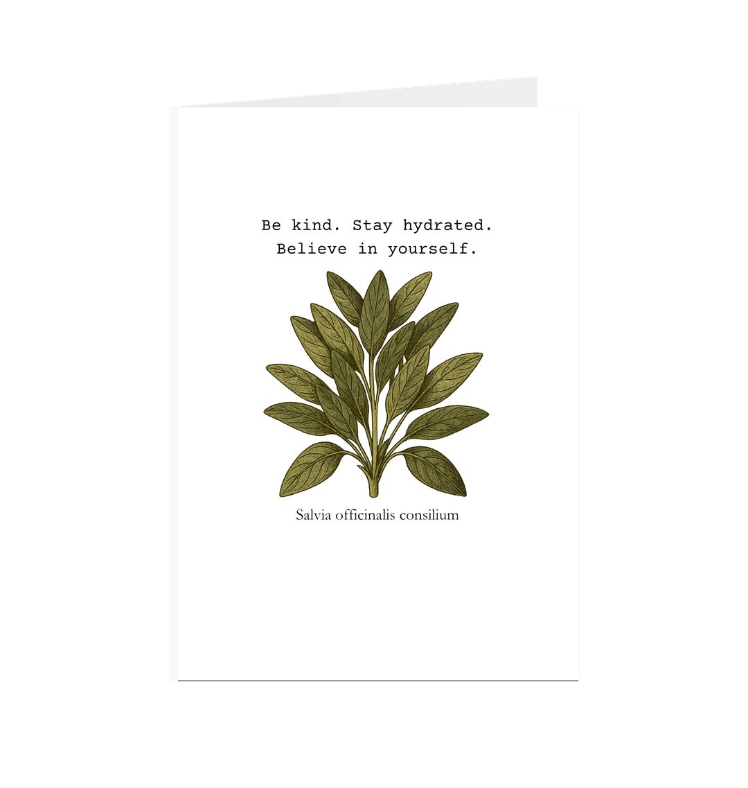 White Printed Greetings Cards