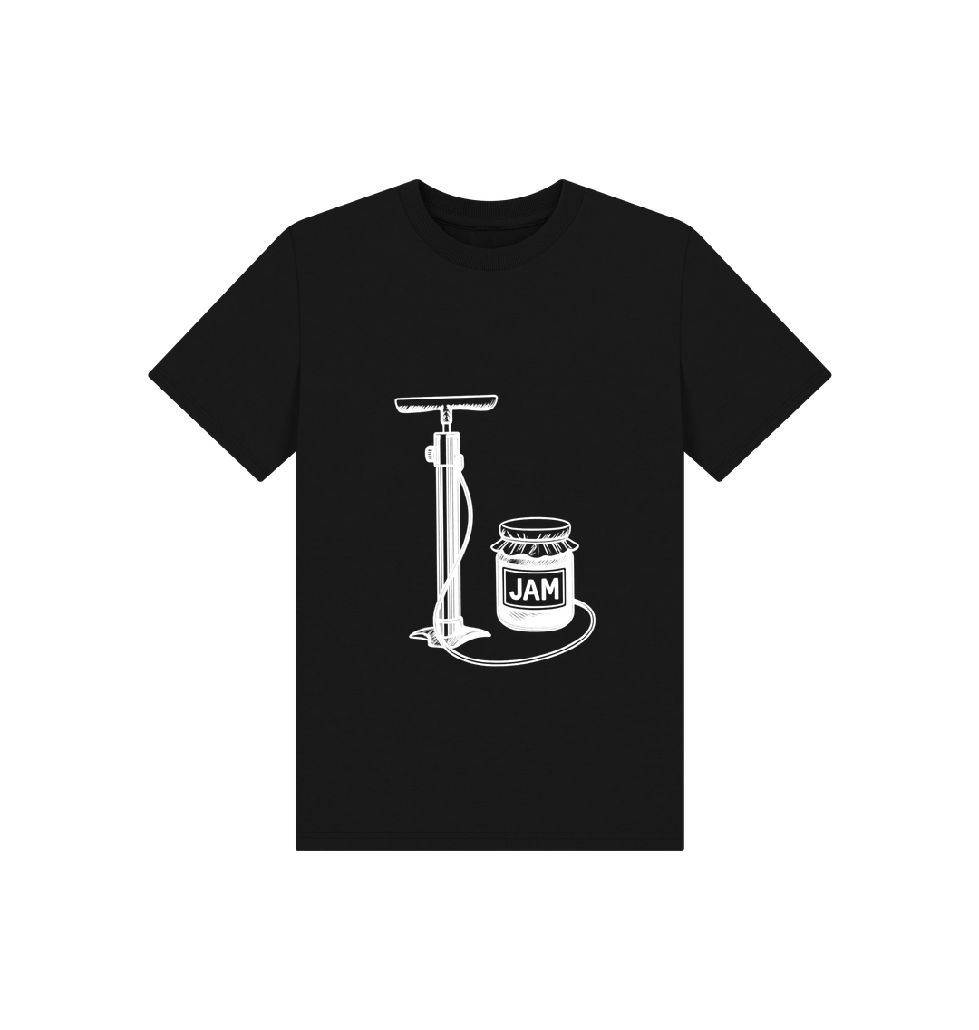 Black Printed Kids T-Shirt