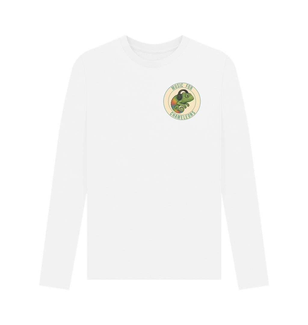 White Printed Long Sleeve T Shirt