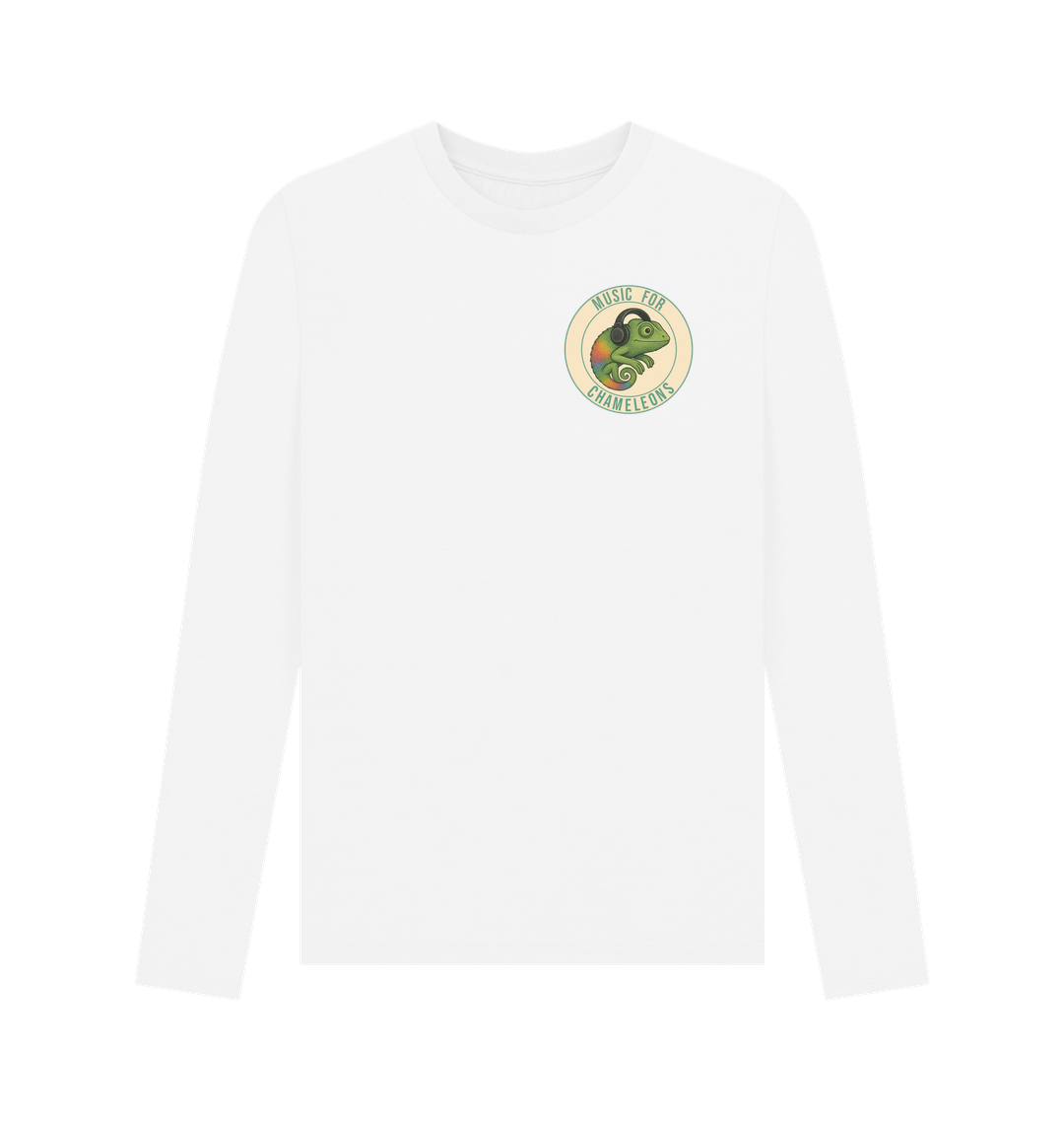 White Printed Long Sleeve T Shirt
