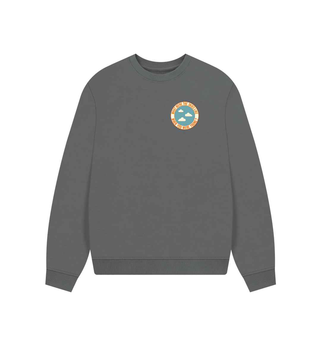 Slate Grey Printed Sweater