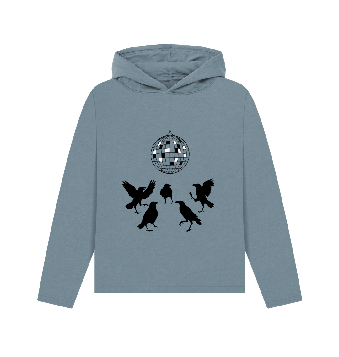 Stone Blue Printed Hoody