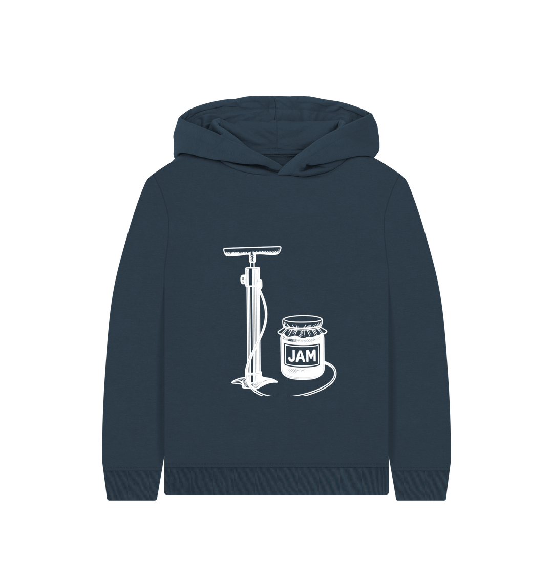 Navy Blue Printed Kids Hoodie
