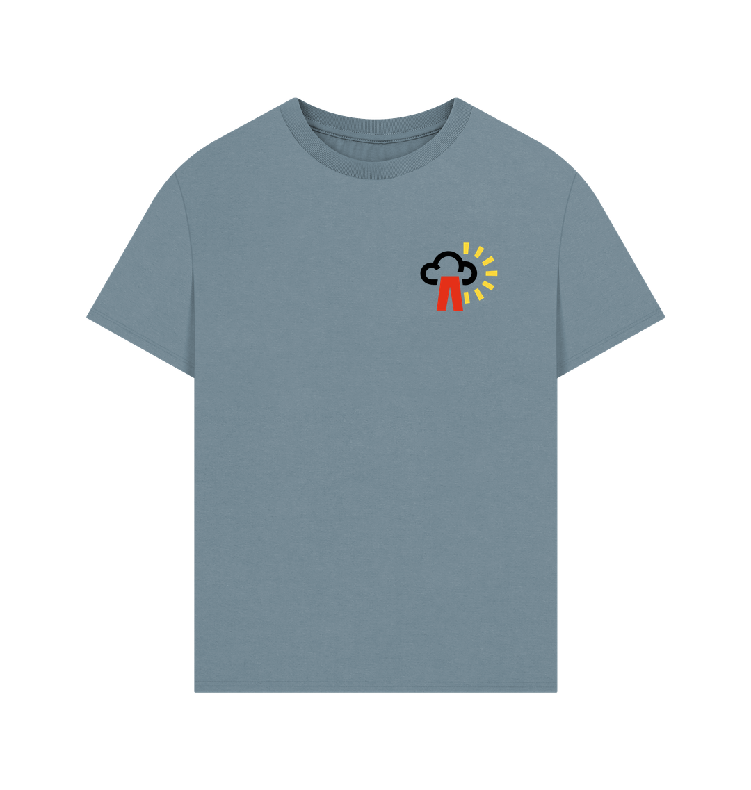 Stone Blue Printed T-shirt