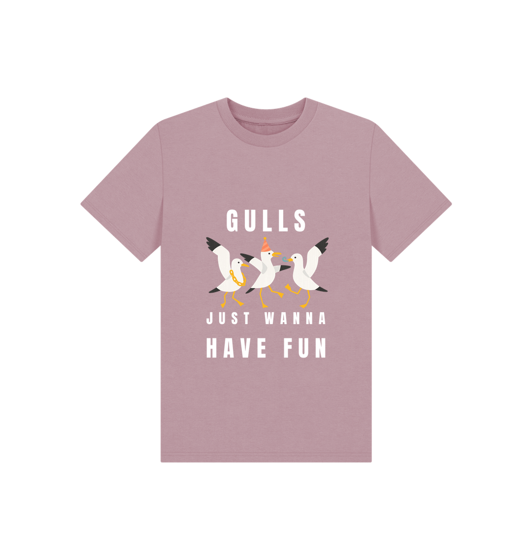 Mauve Printed Kids T-Shirt