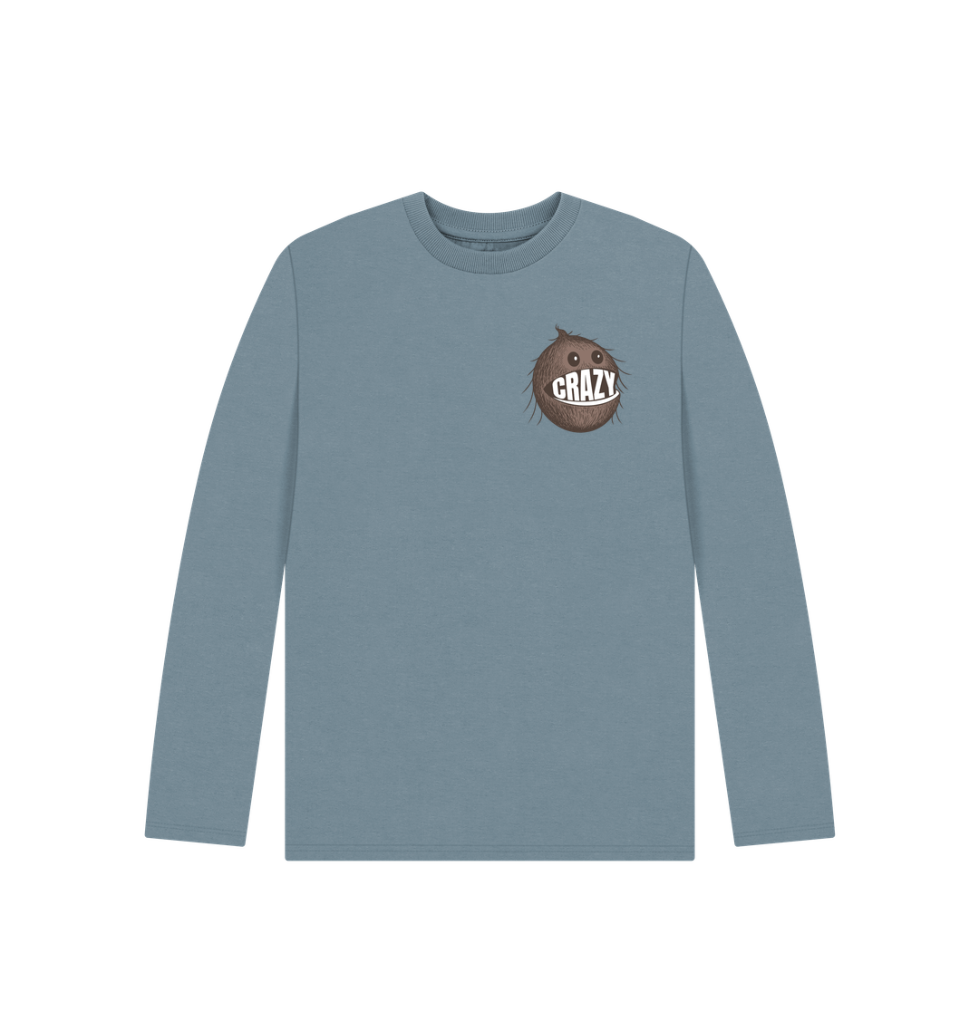 Stone Blue Printed Kids T-Shirt