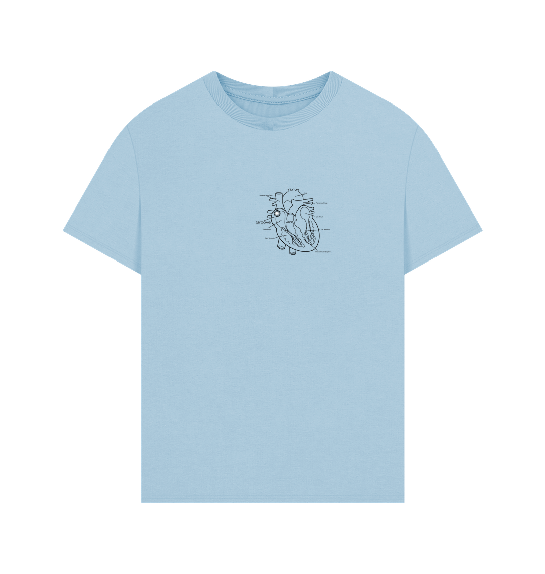 Milky Blue Printed T-shirt