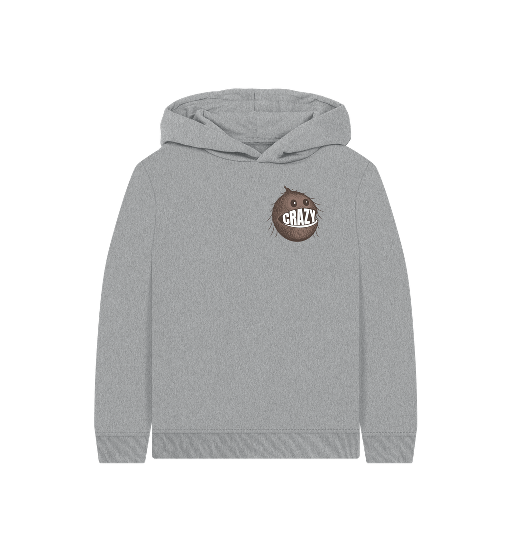 Athletic Grey Printed Kids Hoodie