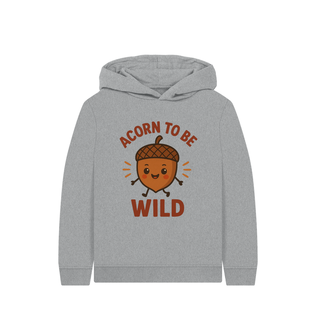 Athletic Grey Printed Kids Hoodie Front