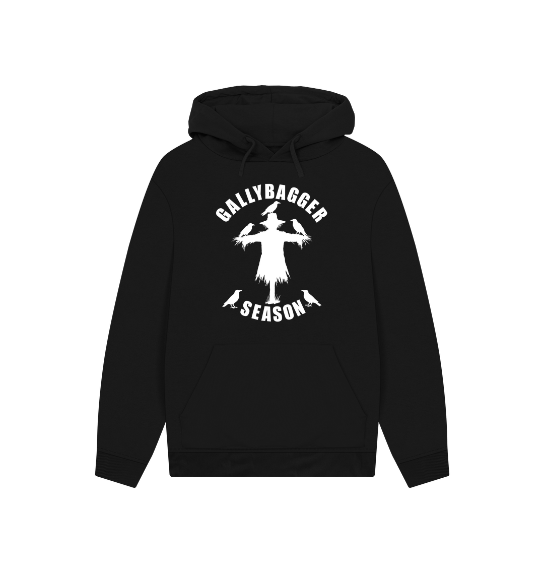 Black Printed Hoody Front