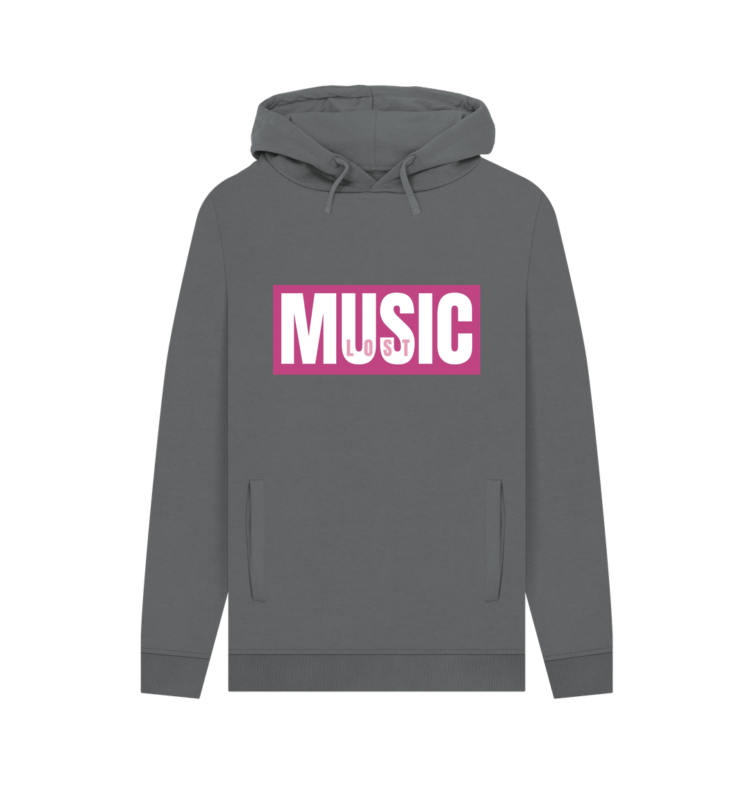 Slate Grey Printed Hoody