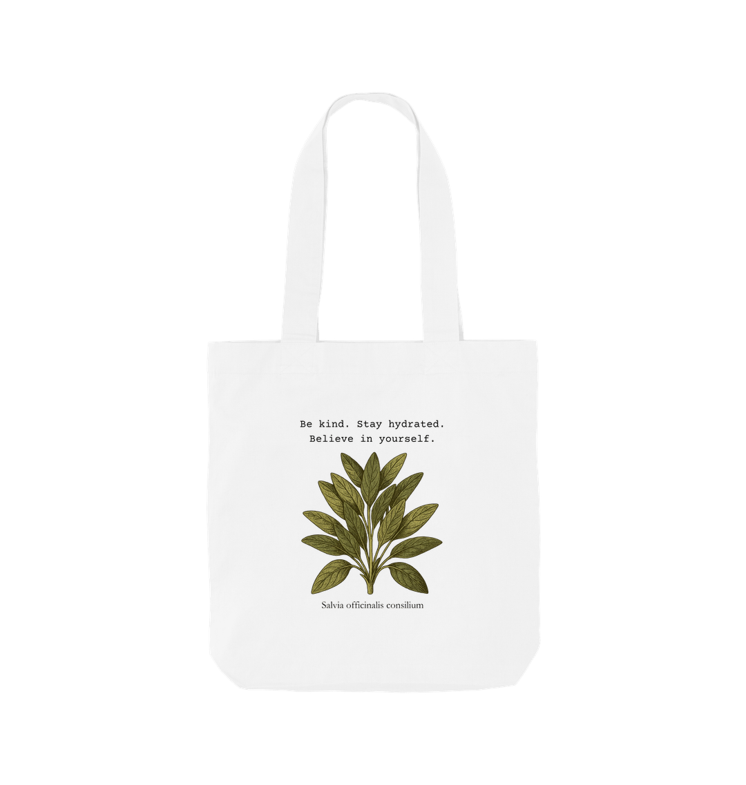 White Printed Bag