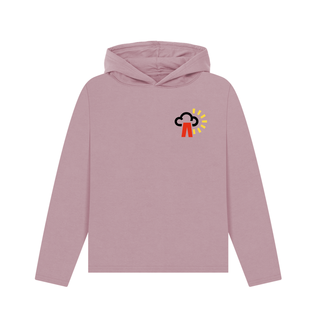 Mauve Printed Hoody