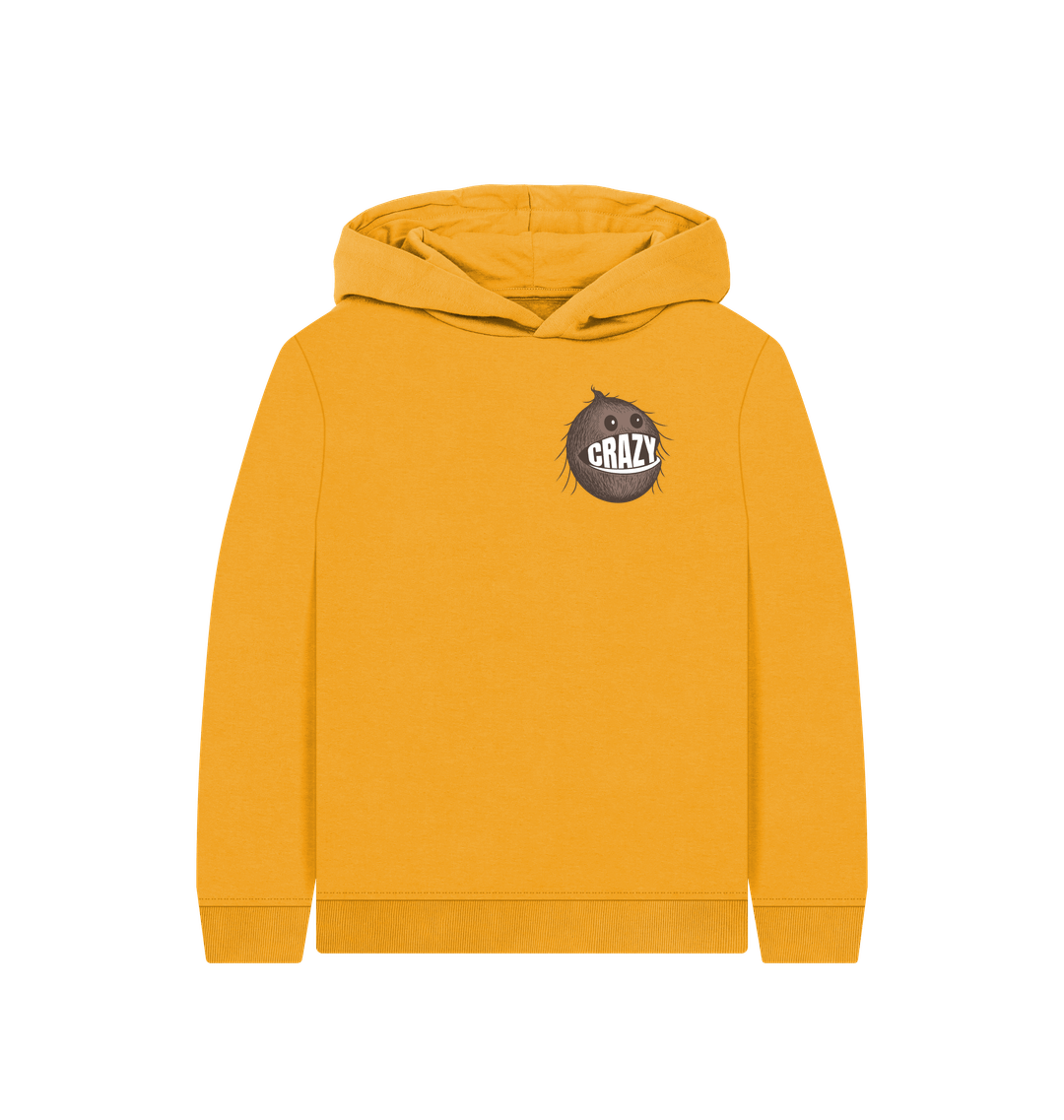 Mustard Printed Kids Hoodie