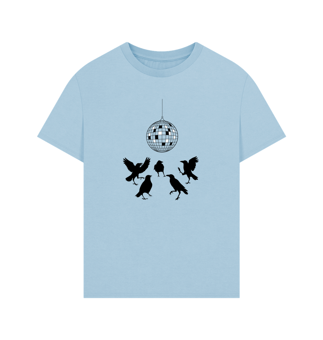 Milky Blue Printed T-shirt
