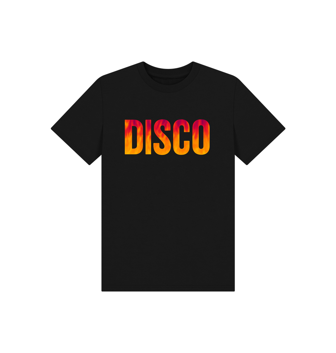 Black Printed Kids T-Shirt