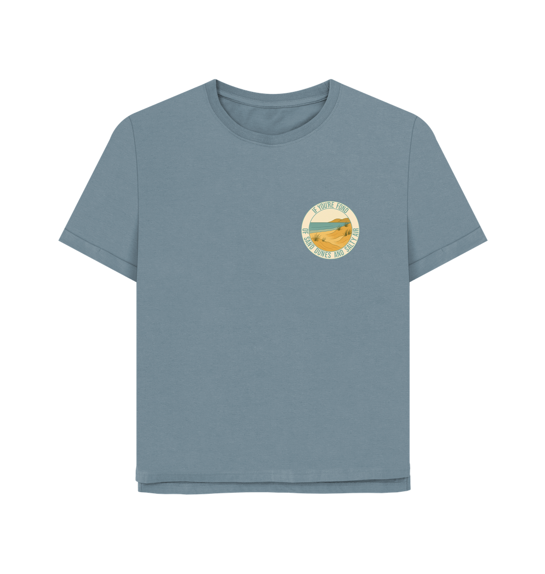 Stone Blue Printed T-shirt