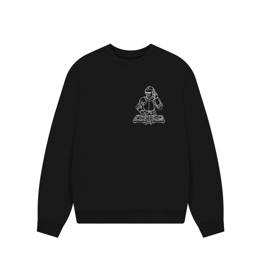 Black Printed Sweater
