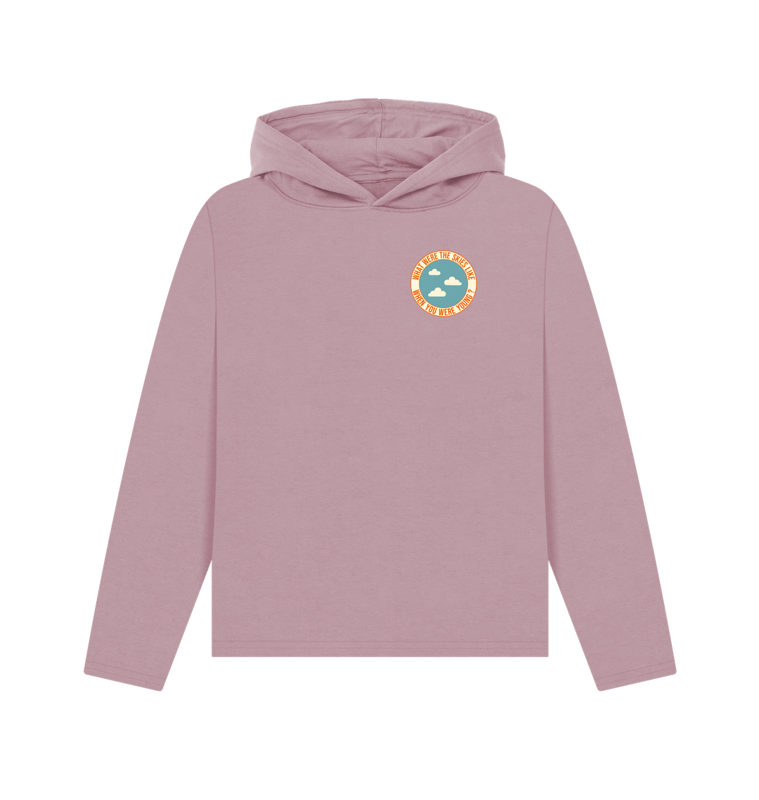 Mauve Printed Hoody