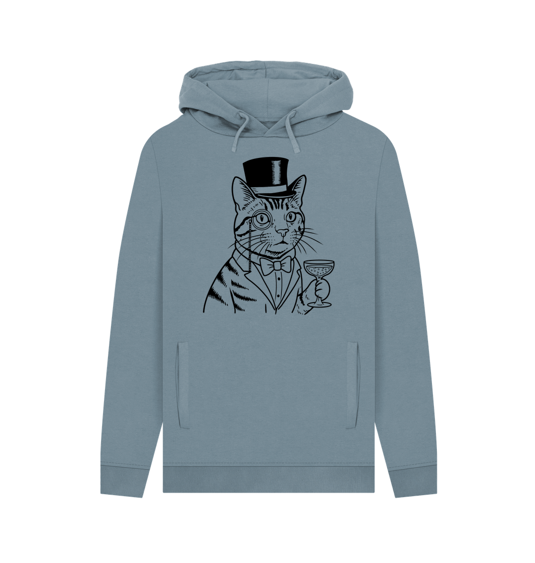 Stone Blue Printed Hoody