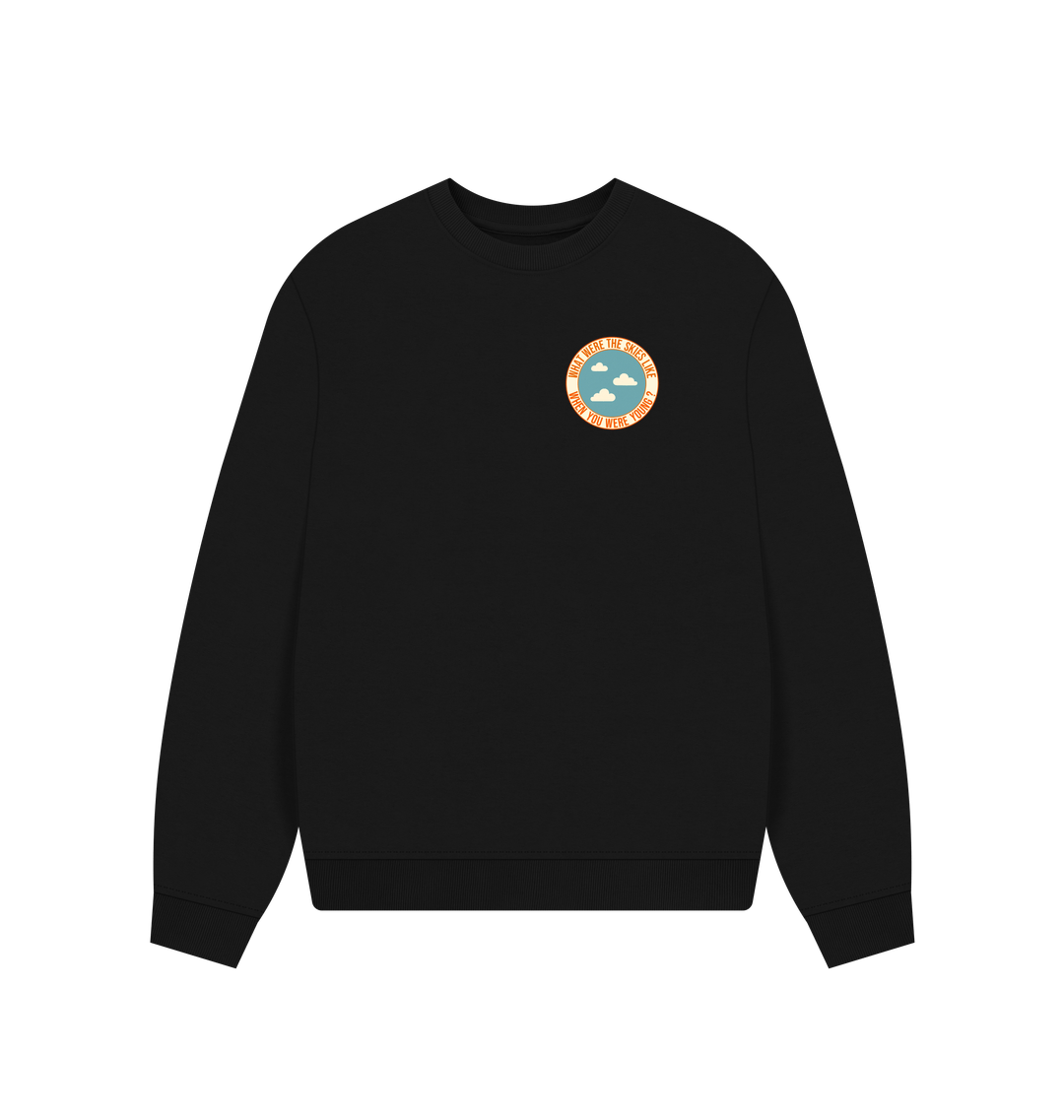 Black Printed Sweater
