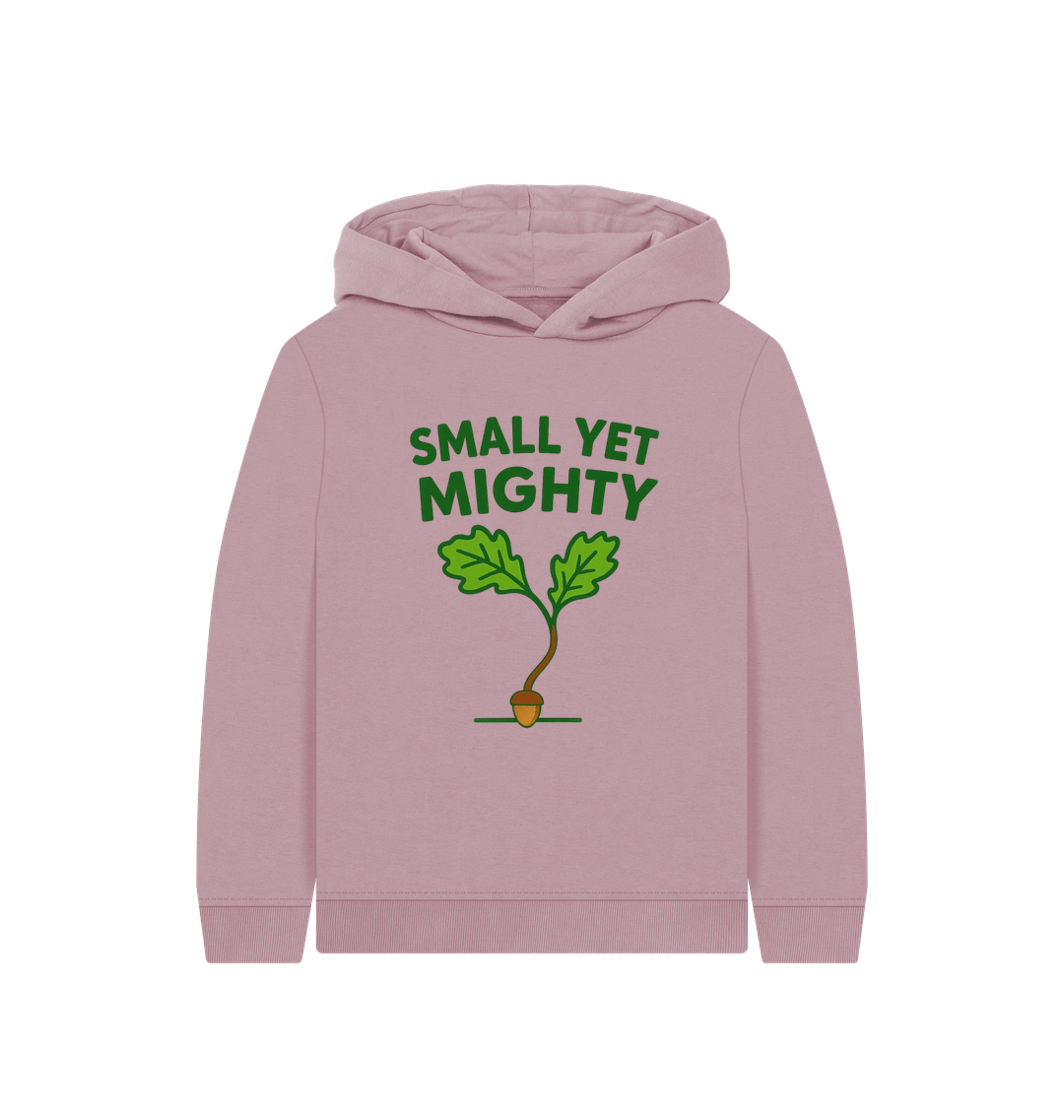 Mauve Printed Kids Hoodie Front