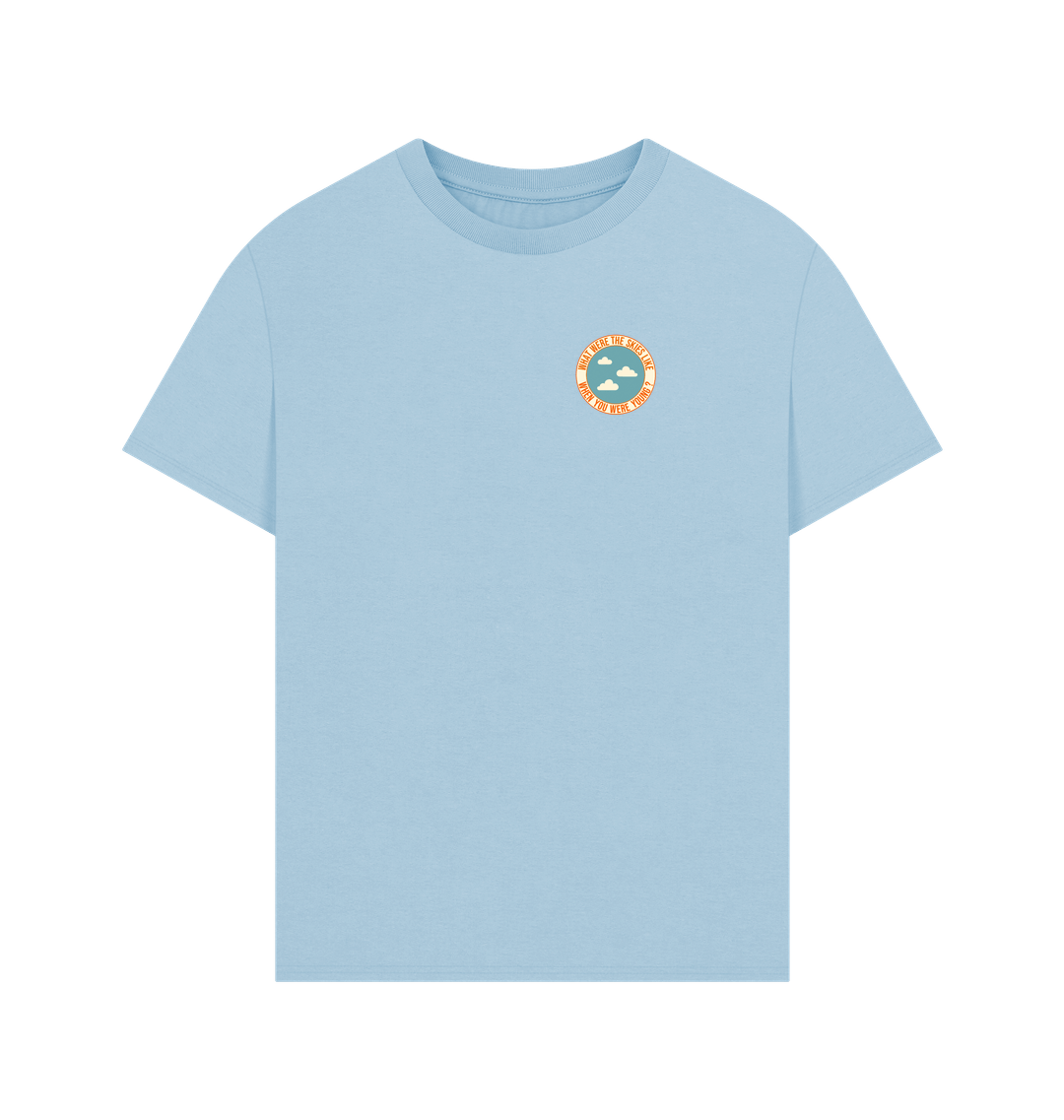 Milky Blue Printed T-shirt